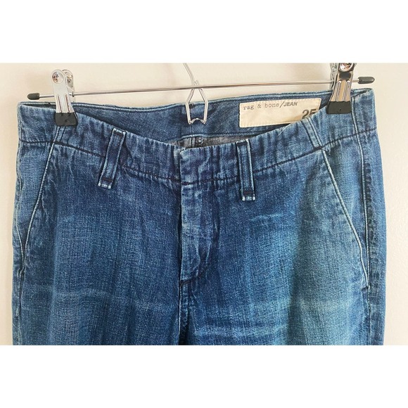 Rag & Bone Women's Dover Jean Jogger Elastic Ankle W1709K605 Hidden Button - Picture 6 of 12